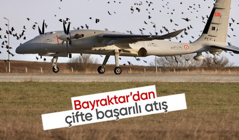 Bayraktar Akıncı İHA füzesiyle çifte başarılı atış