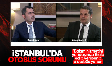 Cumhur İttifakı İBB Başkan Adayı Murat Kurum: Otobüslerin bakım hizmetini yandaşınıza ihale edip verirseniz o otobüs yanar