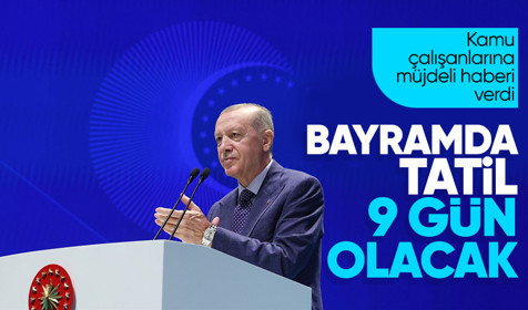 Cumhurbaşkanı Erdoğan, iftar programında bayram tatili müjdesini verdi