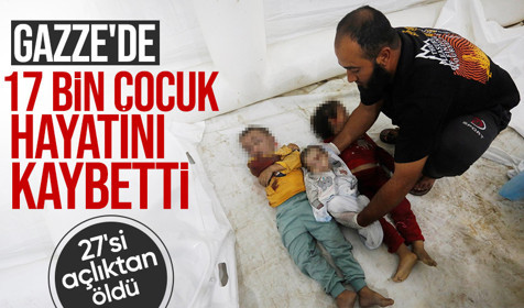 İsrail'in Gazze'ye düzenlediği saldırılarda 14 bin çocuk hayatını kaybetti