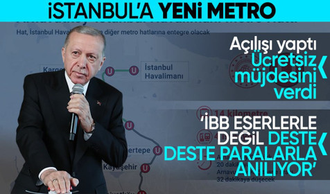 Son Dakika: Cumhurbaşkanı Erdoğan Arnavutköy- İstanbul Havalimanı Metrosu Açılış Töreninde konuştu