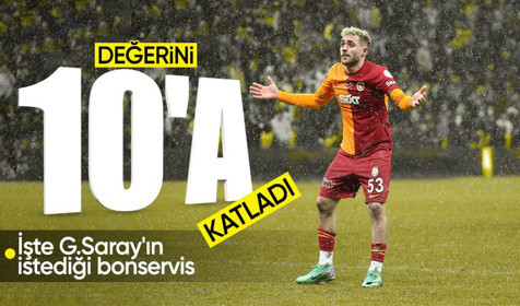 Galatasaray'ın yıldızı Barış Alper Yılmaz değerini 10'a katladı! İstenen bonservis belli oldu