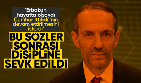 Yeniden Refah Partisi, açıklamaları nedeniyle Abdurrahman Akyüz'ü disipline sevk etti
