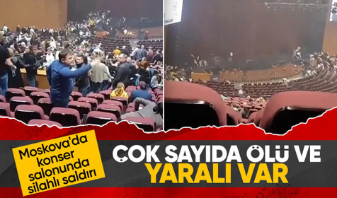 Moskova'da konser salonunda silahlı saldırı