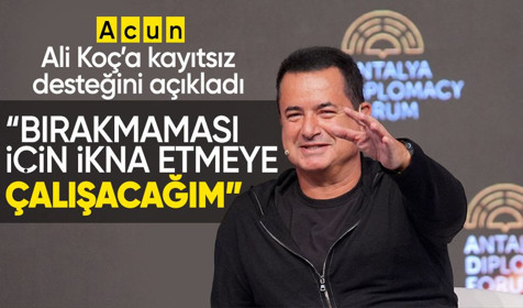 Acun Ilıcalı, Ali Koç'un başkanlığı bırakma konusunu değerlendirdi