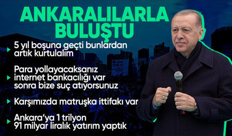 Son Dakika: Cumhurbaşkanı Erdoğan: Ankara daha fazla yavaşlamayı kaldıramaz
