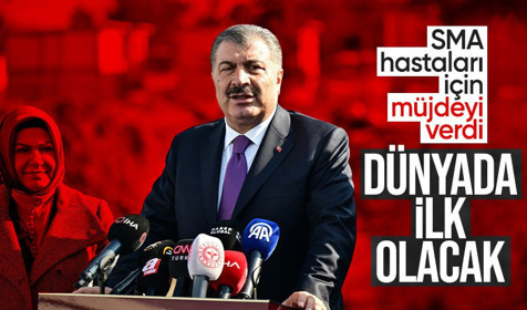 Bakan Koca'dan SMA tedavisinde müjde: Dünyada bir ilk