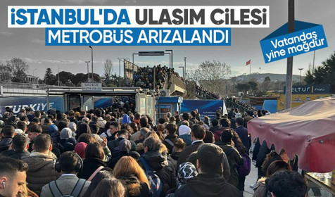 İstanbullunun bitmek bilmeyen ızdırabı! Altunizade'de metrobüs arızalandı, kuyruğun sonu görünmüyor