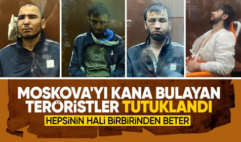 Son Dakika: Moskova'daki terör saldırganları tutuklandı! Mahkemeye girişleri çok konuşuldu