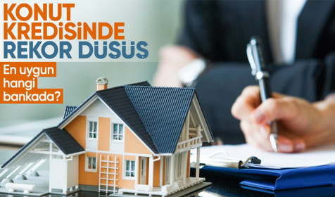 Konut kredilerinde rekor düşüş! En düşük krediyi hangi banka veriyor?