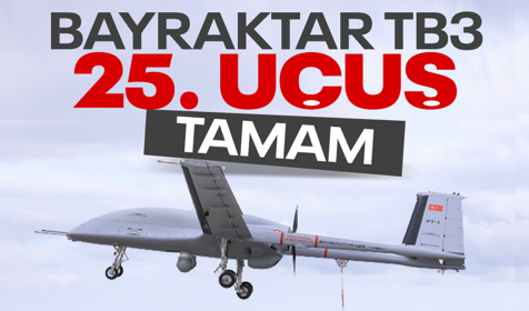 Bayraktar TB3 yerli sistemlerle 25. uçuşunu tamamladı