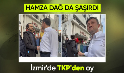 İzmir adayı Hamza Dağ ile tokalaşan gencin sözleri dikkat çekti: TKP'liyim size oy vereceğim