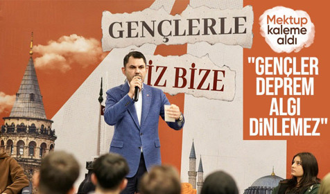 Murat Kurum'dan gençlere mektup: Deprem algı dinlemez