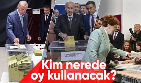 Türkiye sandık başına gidiyor! Parti liderleri nerelerde oy kullanacak?