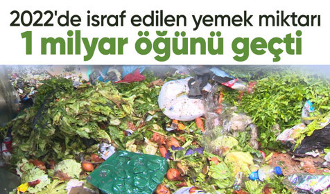 BM raporuna göre, 2022 yılında 1 milyardan fazla öğün israf edildi