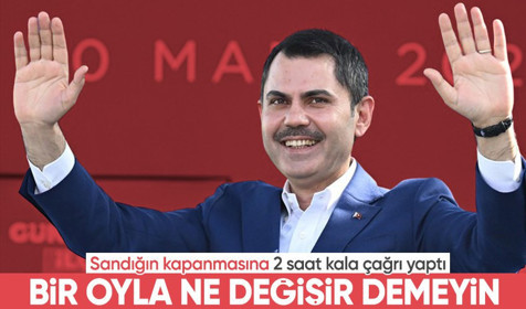 Cumhur İttifakı İBB Başkan adayı Murat Kurum'dan sandık açıklaması! "Bir oyla ne değişir demeyin"