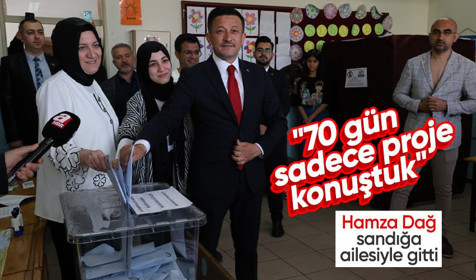 Cumhur İttifakı'nın İzmir Büyükşehir Belediye Başkan adayı Hamza Dağ oyunu kullandı