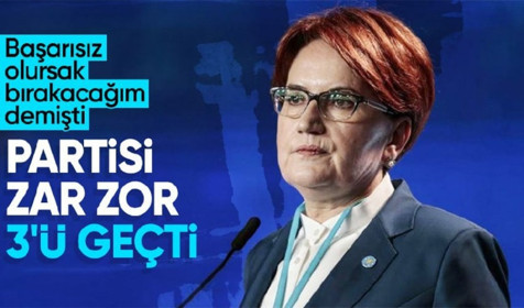 Meral Akşener, ittifaksız girdiği seçimde istediğini alamadı