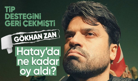 TİP'ten adaylığı geri çekilen Gökhan Zan Hatay'da ne kadar oy aldı?