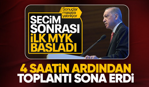 AK Parti'de, seçim sonrası ilk MYK toplantısı sona erdi