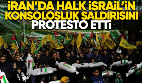 İranlılar İsrail'in kanlı saldırısı yüzünden sokaklara döküldü!