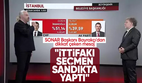 SONAR Başkanı Hakan Bayrakçı'dan dikkat çeken mesaj: Her şey son 10 günde oldu, seçmen sandıkta ittifak yaptı