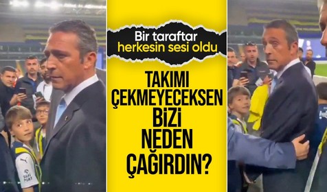 Fenerbhaçe taraftarından Ali Koç'a flaş sözler! "Ligden çekmeyeceksen bizi neden çağırdın?