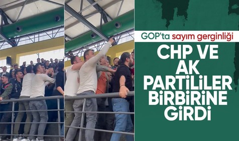 Gaziosmanpaşa'da tekrar eden sayım işleminde gerginlik: AK Parti ve CHP'liler birbirine girdi