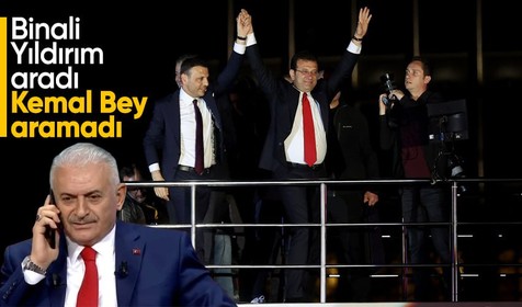 Binali Yıldırım'dan Ekrem İmamoğlu'na 'tebrik' telefonu