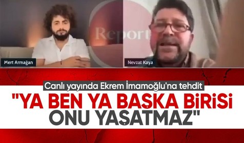 Canlı yayında Ekrem İmamoğlu'na tehdit: Ya ben ya başka biri onu yaşatmaz