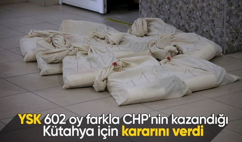 Son Dakika: YSK'dan 'Kütahya' kararı: Oylar yeniden sayılacak