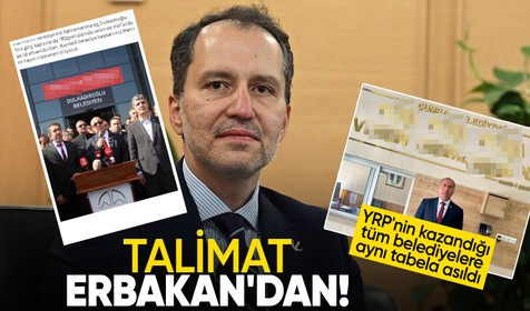 Talimat Fatih Erbakan'dan! Yeniden Refah Partisi kazandığı belediyelere o tabelayı astı