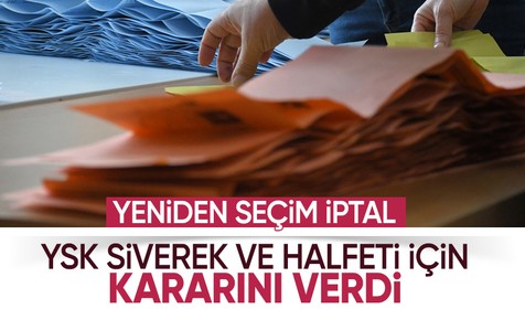 YSK Siverek ve Halfeti'de yeniden seçim kararını iptal etti