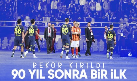 Yarıda kalan Galatasaray-Fenerbahçe derbisi tarihe geçti! Rekor kırıldı, 90 yıl sonra...