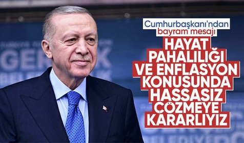 Cumhurbaşkanı Erdoğan'dan bayram mesajı