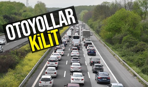 Ramazan Bayramı dönüş yoğunluğu trafiği kitledi
