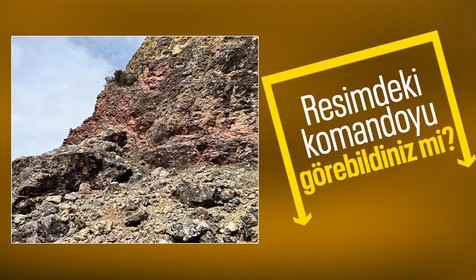 Resimdeki komandoyu görebildiniz mi? "Siz onu göremeseniz de O sizi görüyor"