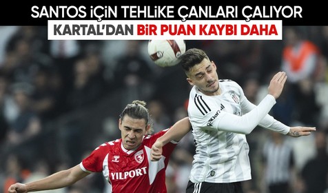 Beşiktaş öne geçtiği maçta Samsunspor ile yenişemedi