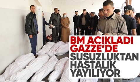 BM, 'Gazze'de su sıkıntısından dolayı hastalık yayılıyor' açıklaması