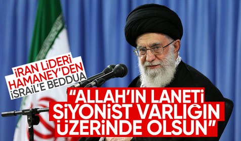 İran dini lideri Hamaney İsrail'e lanet okudu