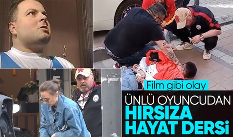 Şişli’de film gibi olay kamerada: Ünlü oyuncu 'Rambo Berk' hırsızı yakalayıp bağladı