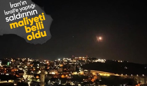 İran'ın saldırısı İsrail'e 1,35 milyar dolara mal oldu