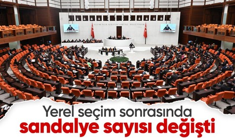 31 Mart seçimleri sonrasında TBMM'deki sandalye dağılımı değişti