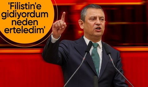 Özgür Özel: Belli sebeplerden dolayı gidemedim ama en yakın zamanda Filistin'e gideceğim