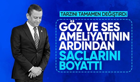 Sıradaki ne? Göz ve ses tellerinden ameliyat olan Özgür Özel saçlarını boyattı
