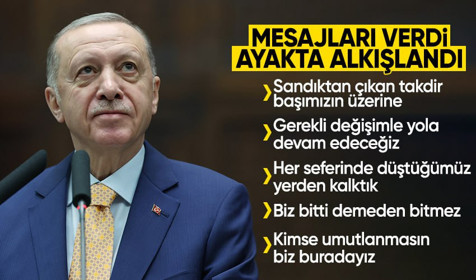 Son Dakika: Cumhurbaşkanı Erdoğan partisinin grup toplantısında konuştu: Biz bitti demeden bitmez