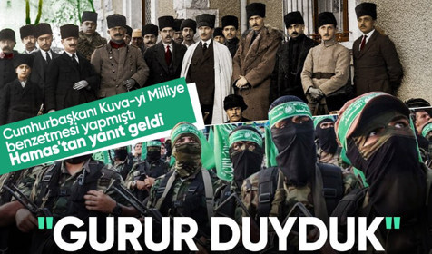 Hamas'tan Cumhurbaşkanı'nın sözlerine yanıt "Gurur duyduk"