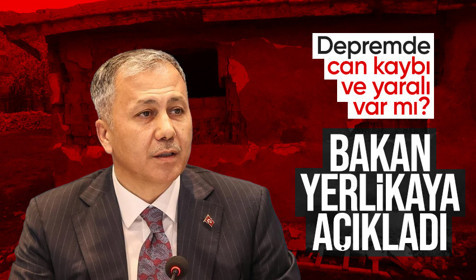 İçişleri Bakanı Ali Yerlikaya açıkladı: Depremde can kaybı ve yaralı yok