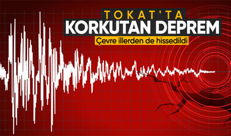 Son Dakika: Tokat ve çevresinde hissedilen 5,6 büyüklüğünde deprem