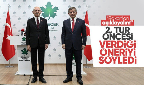 Ahmet Davutoğlu, 2. tur seçimlerinden önce Kılıçdaroğlu'na verdiği öneriyi anlattı